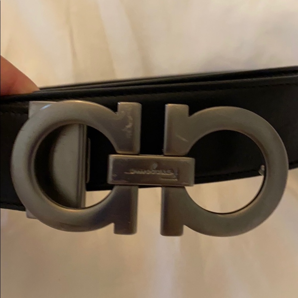 Salvatore Ferragamo reversible black/brown belt